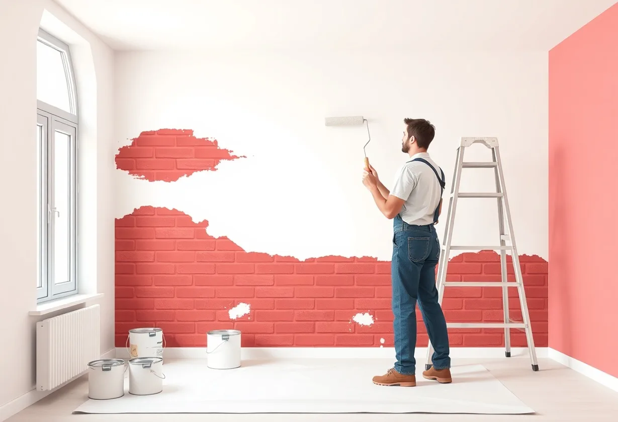Peintre Montgeron 91230 en intervention sur un chantier